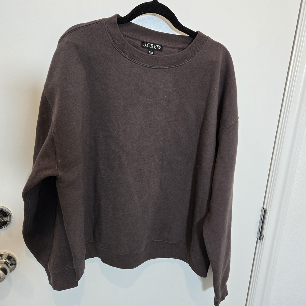 J. Crew Brown Crewneck Sweatshirt
